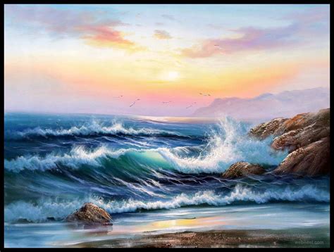 50 Beautiful Sunrise Sunset And Moon Paintings For Your Inspiration