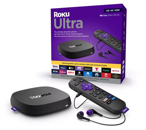 Roku Ultra 4k Streaming Device With One For All Indoor Antenna