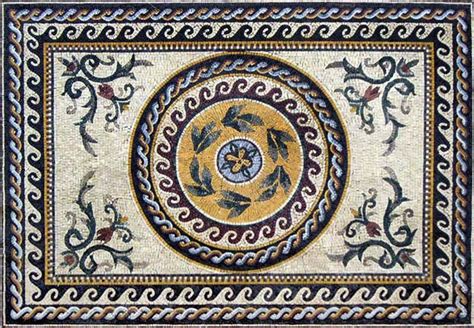 Roman Mosaic Marble Mosaic Mosaic Medallion