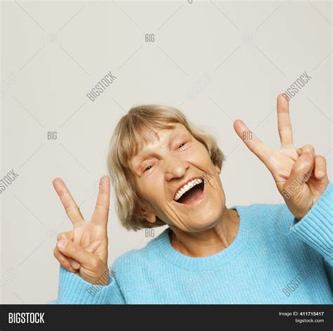Old Woman Laugh Image And Photo Free Trial Bigstock