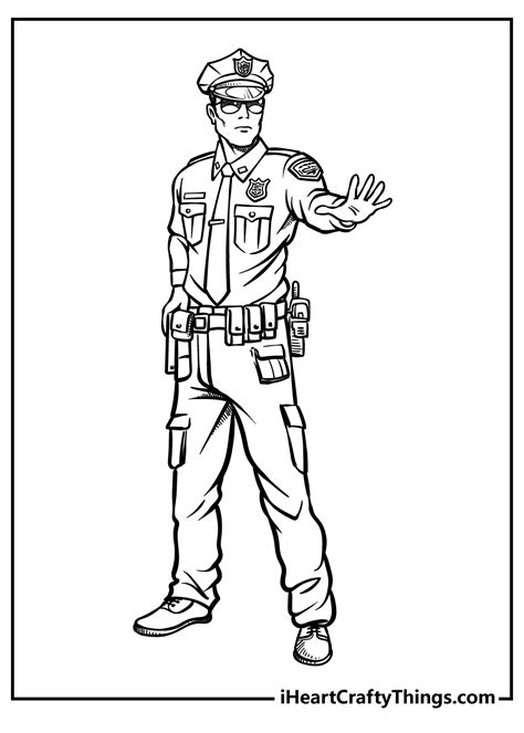 Printable Police Coloring Pages - Free Printable Templates