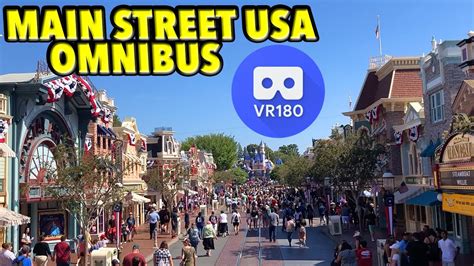 A Virtual Reality Ride Down Disneyland Main Street Usa Vr180 Youtube