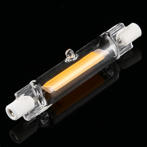 R7s 3w 350lm 78mm Cob Led Bulb Glass Tube Replacement Halogen Lamp Spot