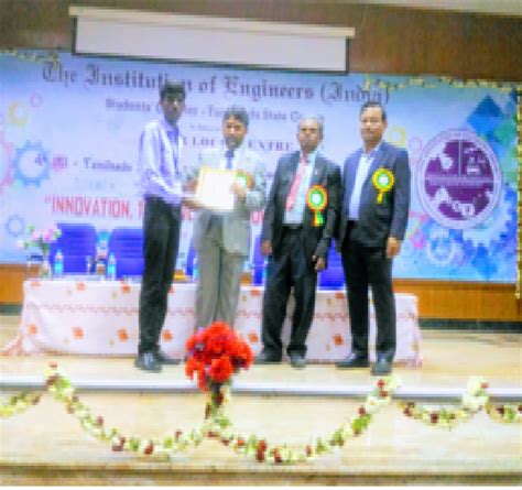 Best Student Award Institution Of Engineers