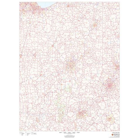 Indiana Zip Code Map By Map Sherpa The Map Shop