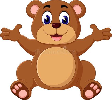 Cute Baby Bear Cartoon Stock Vector Illustration Of Teddy 65491336