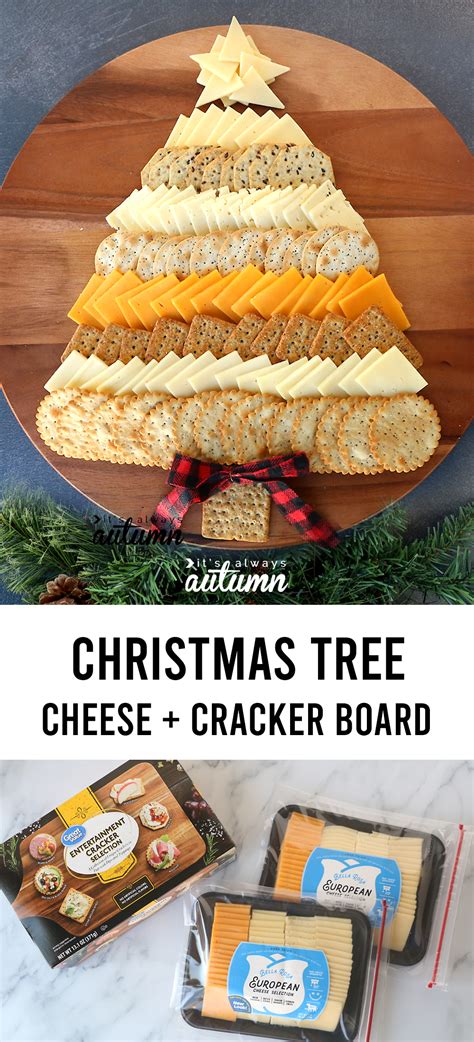 Christmas Tree Cheese Board Easy Holiday Appetizer Its Always Autumn