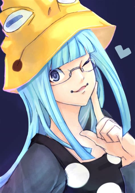 Eruka Frog Soul Eater 00s Blue Hair Glasses Hat Wink Image View