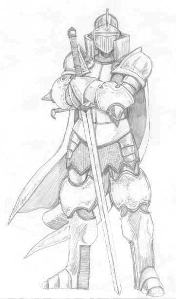 medieval knight paintings | Desenho de cavaleiro, Desenho de armadura