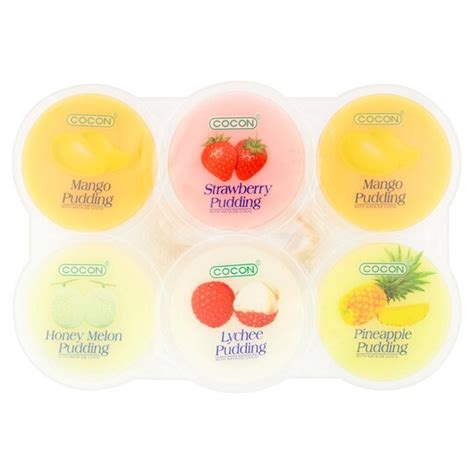 Cocon Assorted Fruit Jelly Pudding 6 X 80g Tesco Groceries