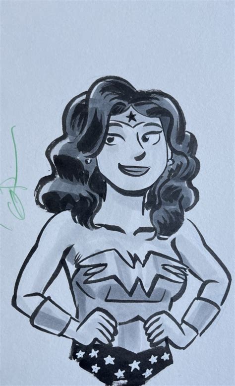 Wonder Woman In Christopher Horsleys A4 Binder Comic Art Gallery Room