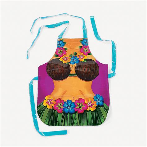 Adult Female Hula Apron OrientalTrading Com With Images Coconut