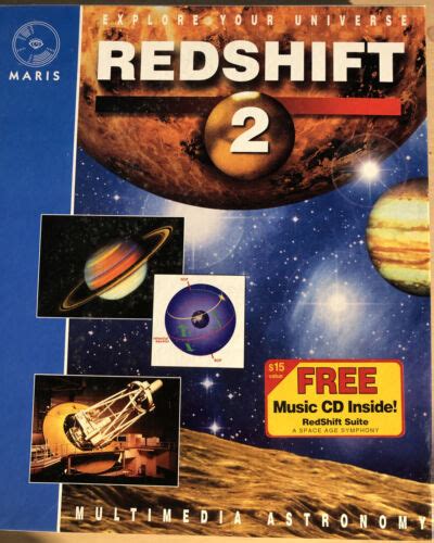 Redshift 2 Multimedia Astronomy Cd Rom For Windowsmacintosh Vintage