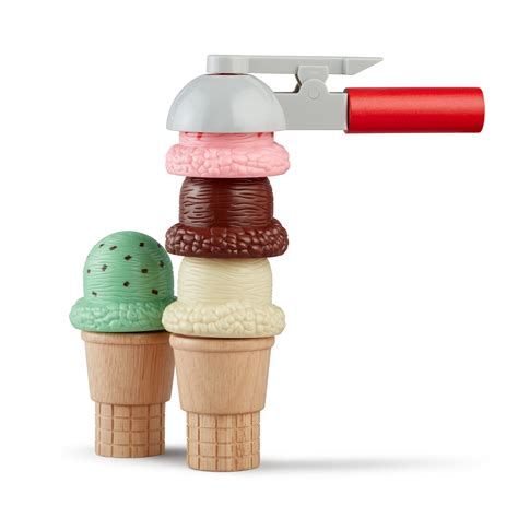 Toys And Hobbies Melissa Doug Scoop And Stack Ice Cream Cone Magnetic