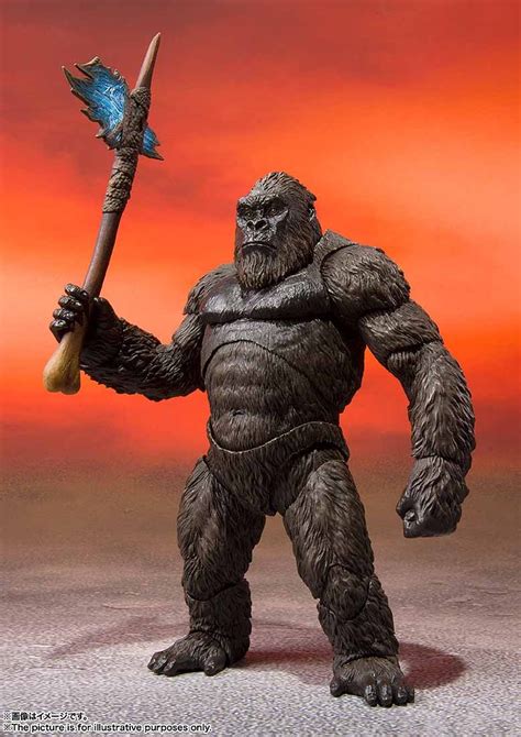 Bandai Shmonsterarts Godzilla Vs Kong 2021 Movie King Kong Figure Black