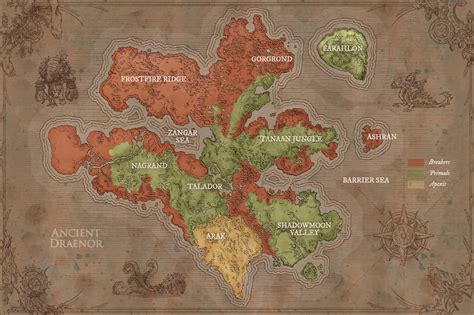 Warlords Of Draenor Map And Outland Map