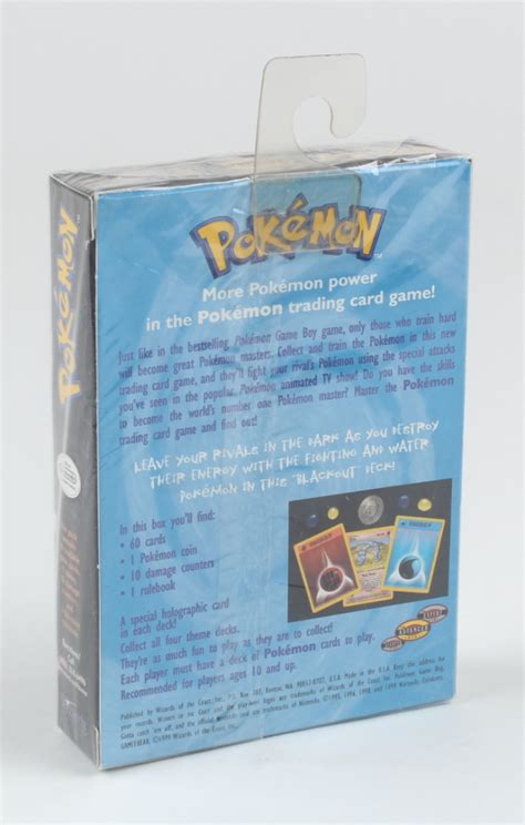 1999 Pokemon Tcg Blackout Theme Deck With 60 Cards Pristine Auction