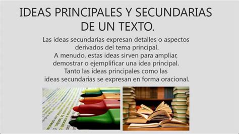Ejemplos De Ideas Principales Y Secundarias De Un Parrafo Nuevo Ejemplo