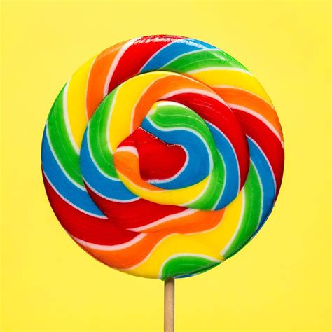 Rainbow Lolly Pop Rainbow Lollipop Art Candy Painting Lollipop Art