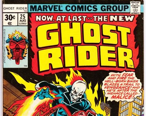 Ghost Rider 25 August 1977 Marvel Comics Grade Fine Etsy