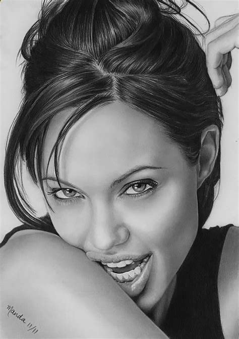 Dibujos A Lapiz De Angelina Jolie