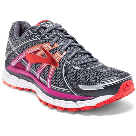 Brooks Womens Adrenaline Gts 17 Running Shoes Wide Anthracite