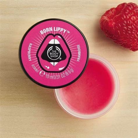 The body shop has some cult products like body butters, body scrubs and there is the awesome peppermint and tea tree range. The Body Shop Born Lippy Pot Lip Balm Raspberry - Beauty Pouch
