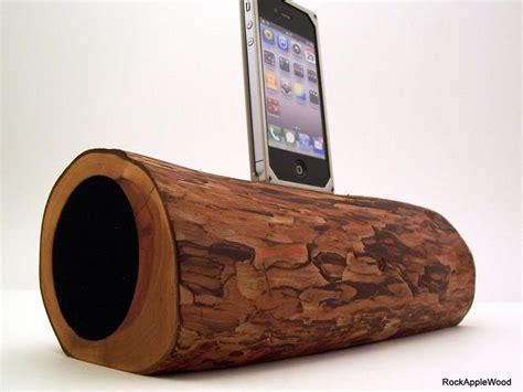 Handmade Wooden Iphone Dock Speaker Gadgetsin