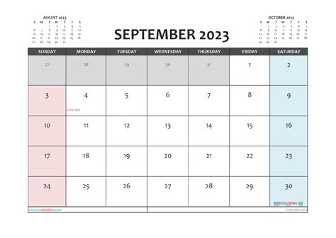 Editable Printable September 2023 Calendar 3 Month Calendar