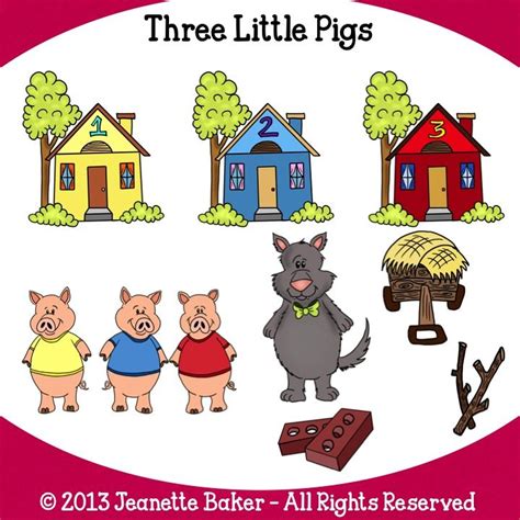 11 Three Little Pigs Clip Art Preview Three Little Pigs Hdclipartall