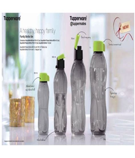 Tupperware Black Bottles Black 1000 Ml 750 Ml 500ml 310 Ml Fridge