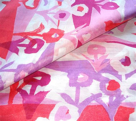 sheer vintage yardage mod 60s floral print cohama hand etsy floral prints mod 60s floral