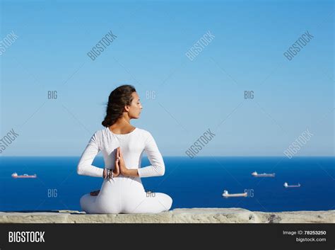 Woman Seated Yoga Pose Image And Photo Free Trial Bigstock
