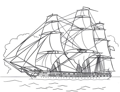 The constitution day printables include a poster of the preamble, trivia cards, a word find, copywork of the preamble, and a few other fun activities to go along with our reading. USS Constitution Vessel Coloring Page