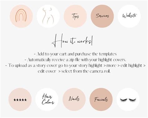 How can you make these nice circles under your instagram bio? Beauty Salon Instagram Story Highlight Icons - Instagram ...