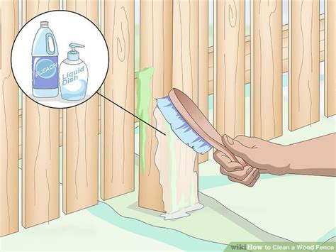 Step 2 pour the solution into a garden sprayer, and spray the wood. How to Clean a Wood Fence: 13 Steps (with Pictures) - wikiHow
