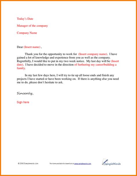 Employee Tagalog Resignation Letter Sample For Personal Reasons Tagalog