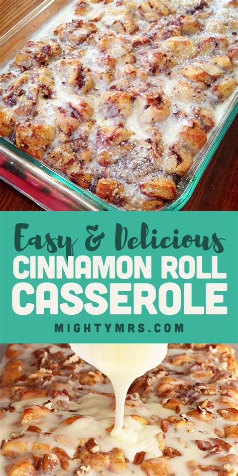 Easy Cinnamon Roll Casserole Mighty Mrs Super Easy Recipes Recipe