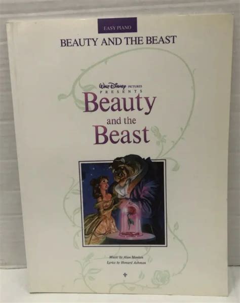 Beauty And The Beast Disney Easy Piano Sheet Music Lyrics Song Book