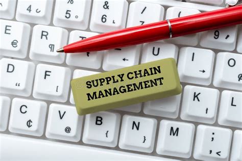 Conceptual Display Supply Chain Management Business Concept Management