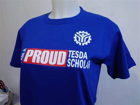Tesda Scholar Uniform T Shirt Royal Blue Lazada Ph