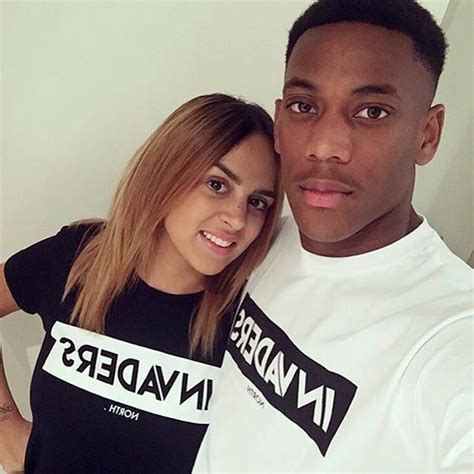 Anthony Martial Poses With Wife Samantha After 4th Man United Goal