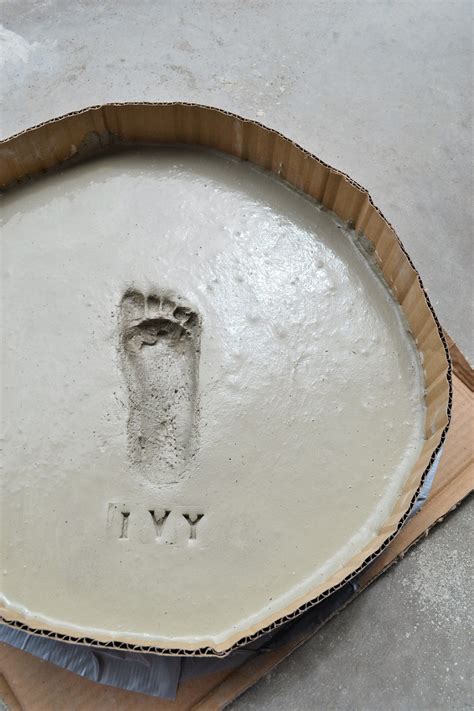 I got some stepping stones the other day for a little over a dollar a piece. DIY Stepping Stones: Kids Footprint Keepsakes- With DIY ...