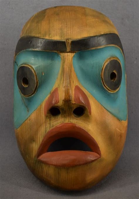 Haida Indian Wooden Mask R G Munn Auction Llc