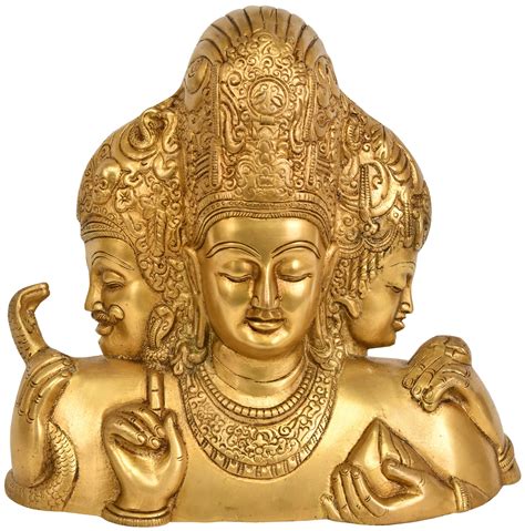 Trimurti From Elephanta Brahma Vishnu And Mahesha