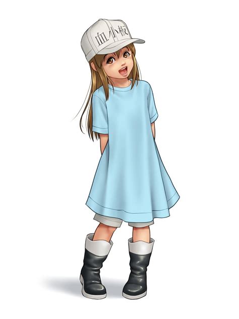 Irotsuya Platelet Hataraku Saibou Hataraku Saibou Highres 10s 1girl Arms Behind Back