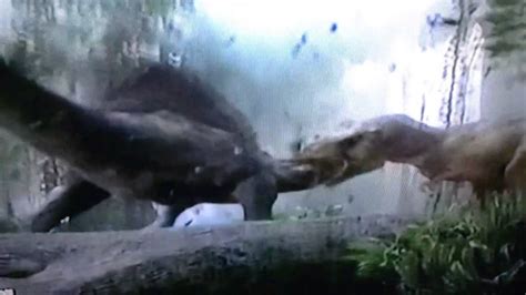 Jurassic Park 3 T Rex Vs Spinosaurus Dino Fight Youtube