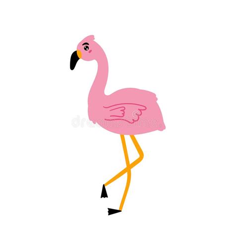 Cute Pink Flamingo Stock Vector Illustration Of Beak