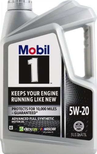 Mobil 1 5w 20 Sae Advanced Full Synthetic Motor Oil 5 Qt Ralphs