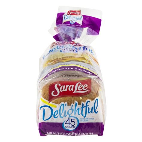 Bread brands including sara lee have recently made the type of sweetener in their bread a point of differentiation. Sara Lee Delightful 45 Calories Healthy Multi-Grain Bread ...
